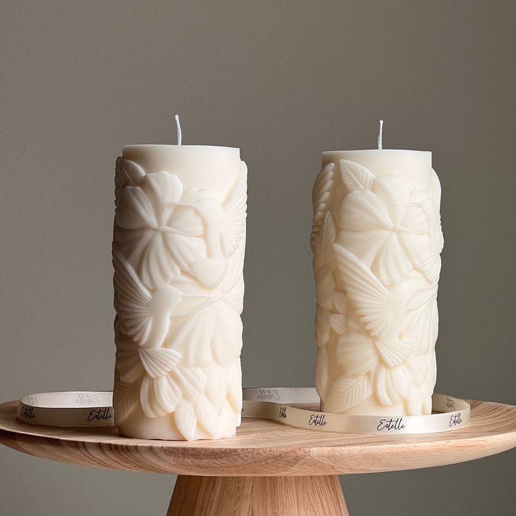 Bougie soja Colibri Sculptural Home Decor — vue principale