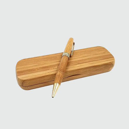 Ensemble stylo et coffret en bois — vue 1