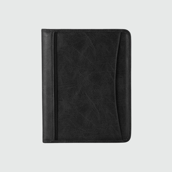 Étui d'écriture Valentino en cuir vegan noir — vue avant