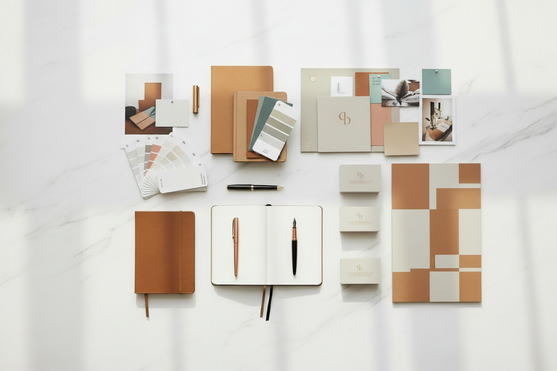 Image papeterie et studio de design — sans texte