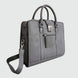 Mallette en cuir gris — vue principale