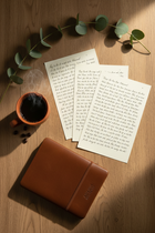 Matinée écriture – carnet cuir & café