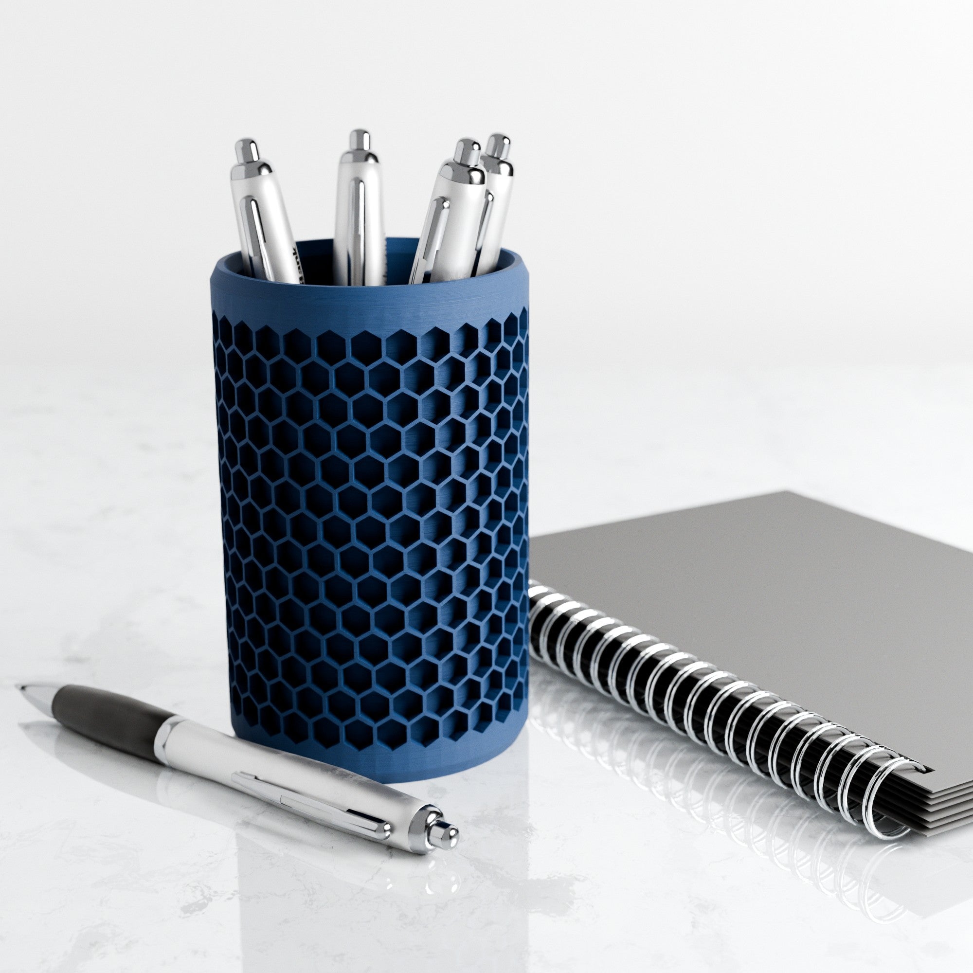 Porte-crayon Honeycomb au design alvéolé — vue 1