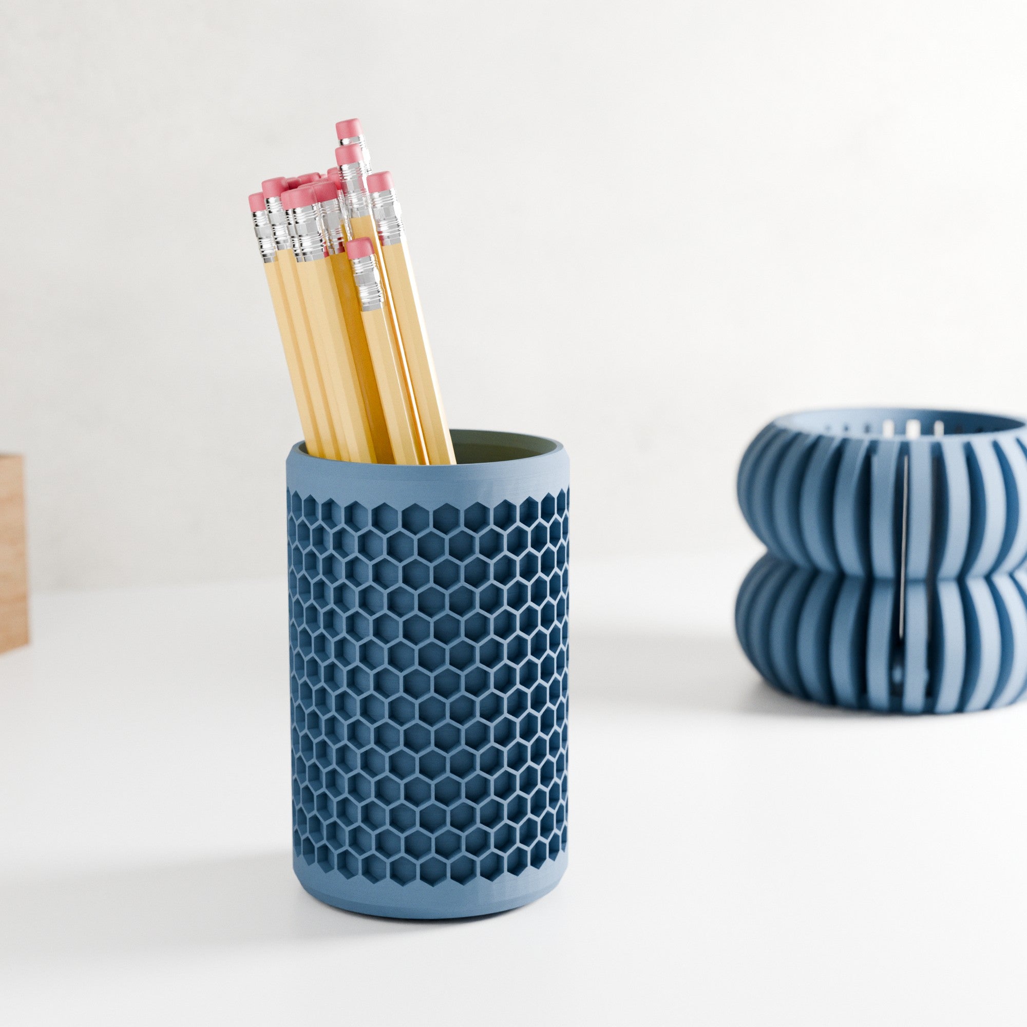 Porte-crayon Honeycomb au design alvéolé — vue 2