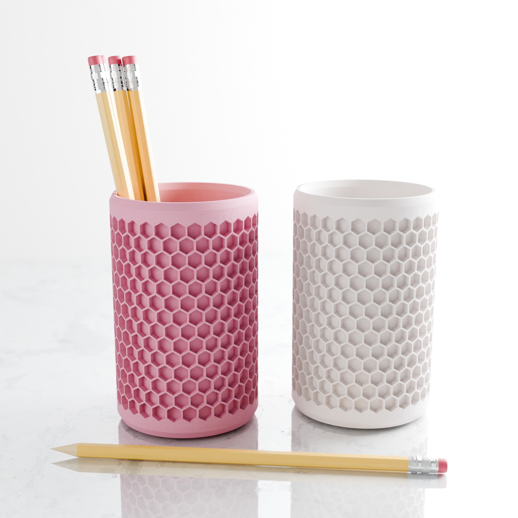 Porte-crayon Honeycomb au design alvéolé — vue 3