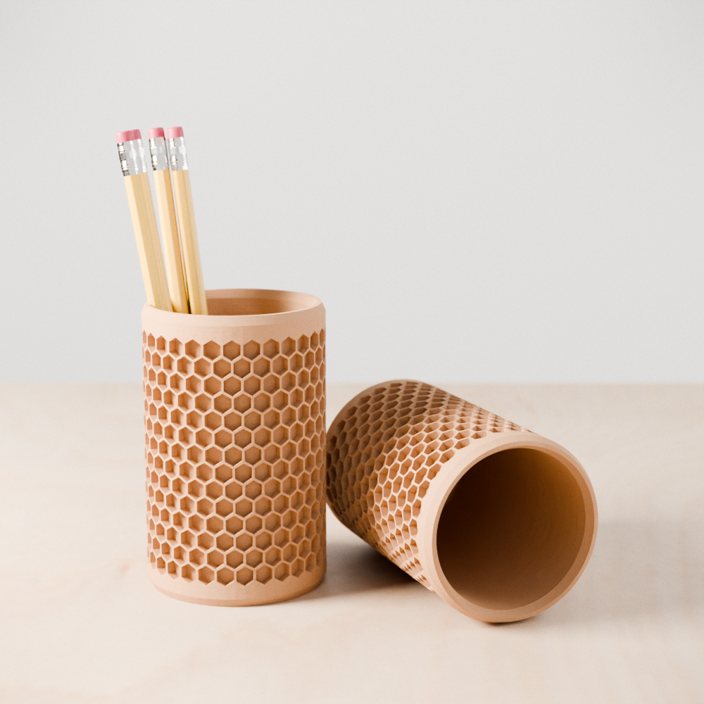 Porte-crayon Honeycomb au design alvéolé — vue 6