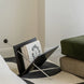 Porte-revue en bois de cerisier et acier au design Mid-Century moderne — vue 1