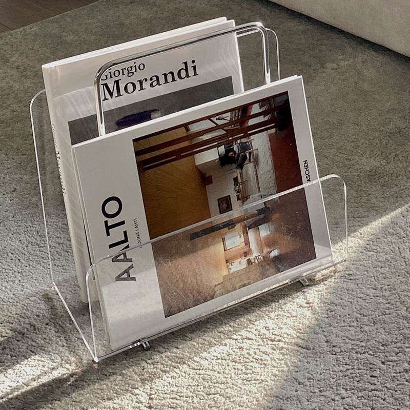 Porte-revues en acrylique transparent — vue principale