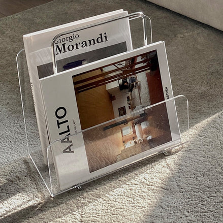 Porte-revues en acrylique transparent — vue principale