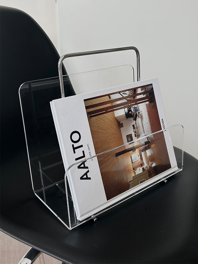 Porte-revues en acrylique transparent — vue 3