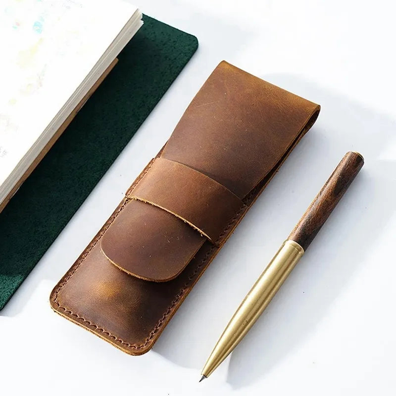 Porte-stylo Palman en cuir pleine fleur — vue 1