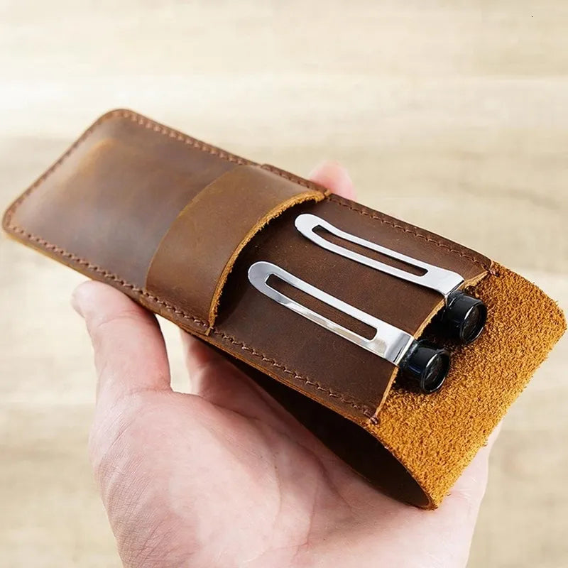 Porte-stylo Palman en cuir pleine fleur — vue 4