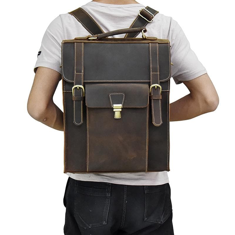 Sac à dos Vali en cuir — vue 3