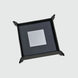 Ensemble de 5 sous-verres en similicuir noir — vue 1